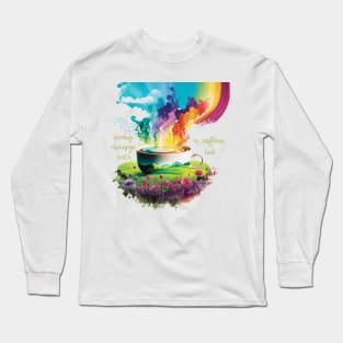 Spring Recharge with a Caffeine Kick Long Sleeve T-Shirt